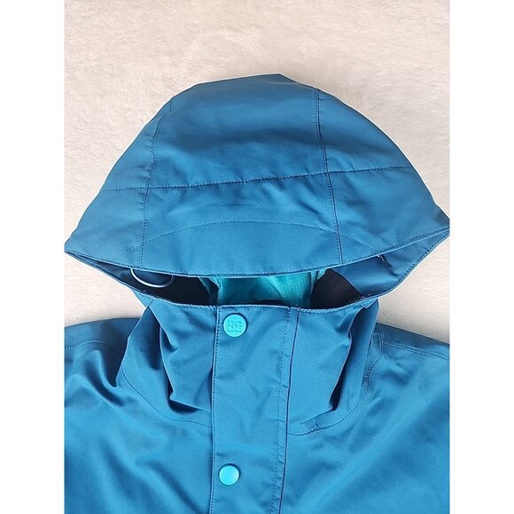 DC Shoes Snowboarding Varsity Jacket Womens L 10K Waterproof Winter Teal/Blue - Picture 4 of 16